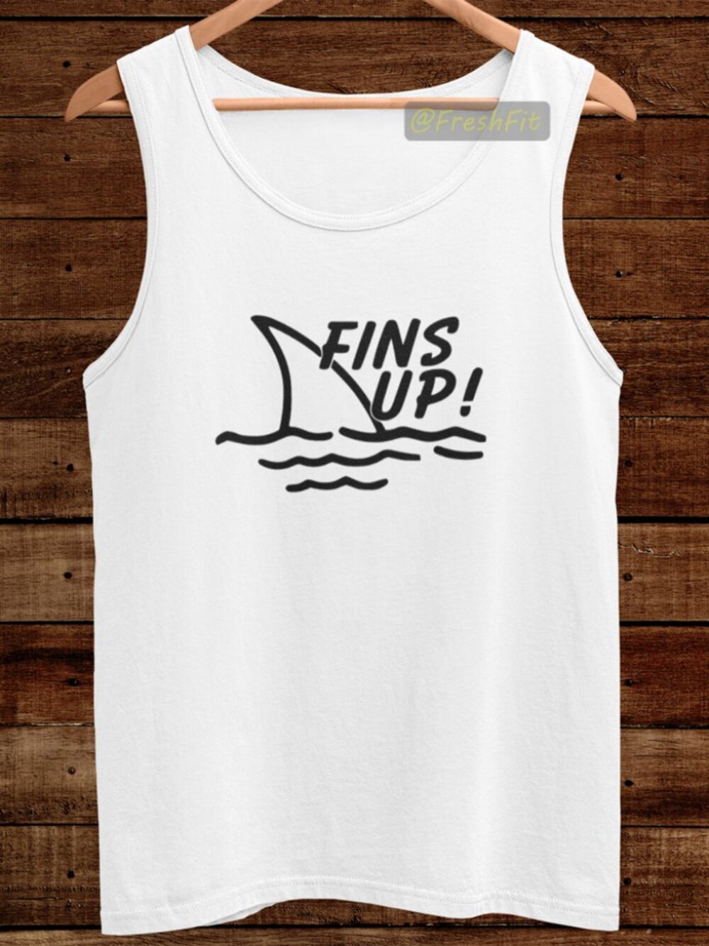 🆕Fins Up White Tank Top